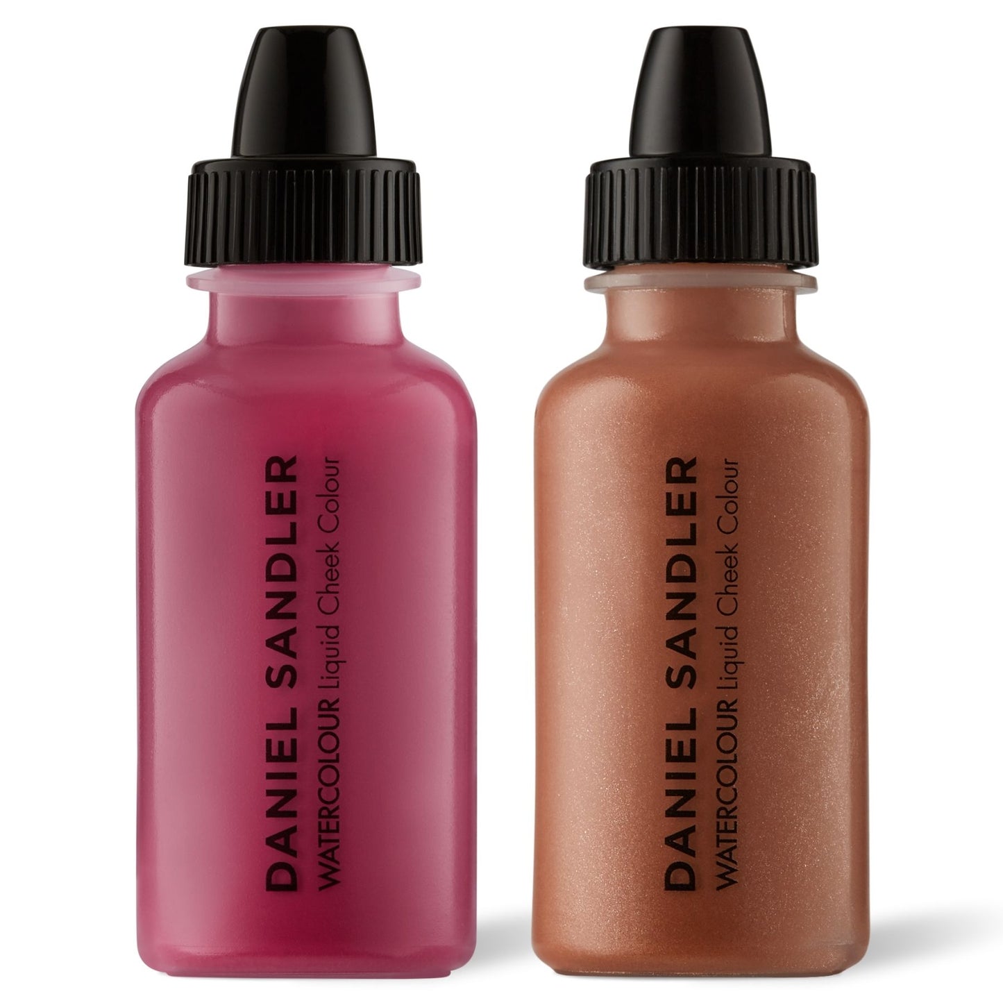 Daniel Sandler Watercolour Liquid Matte Blush & Illuminator Duo - Divine & Golden Glow