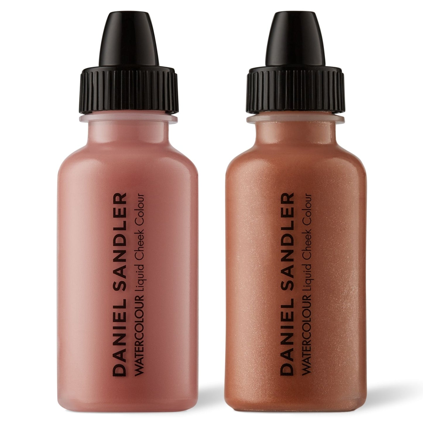 Daniel Sandler Watercolour Liquid Matte Blush & Illuminator Duo - Caress & Golden Glow