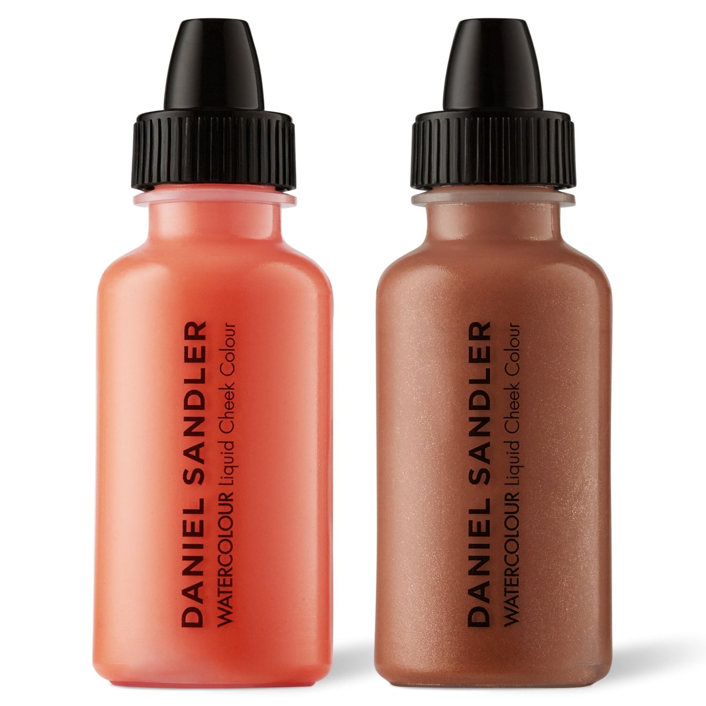 Daniel Sandler Watercolour Liquid Matte Blush & Illuminator Duo - Crush & Golden Glow