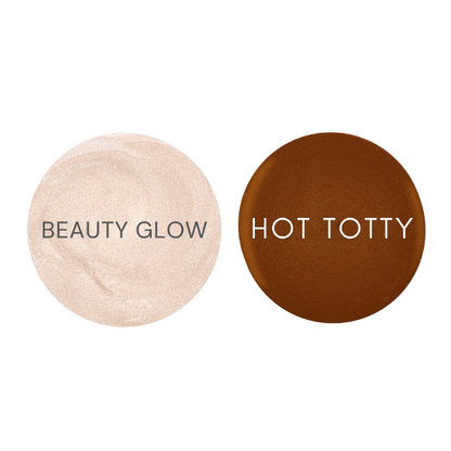Beauty Glow Primer and Hot Totty Watercolour Liquid Bronzer Bundle
