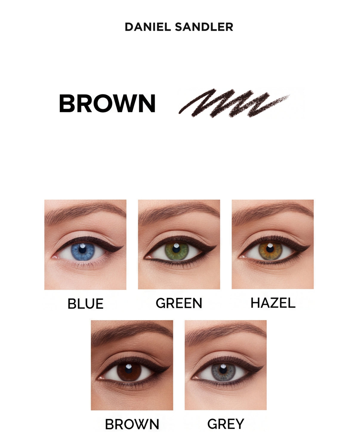 Daniel Sandler Long Lasting Waterproof Eyeliner Pencil - Brown