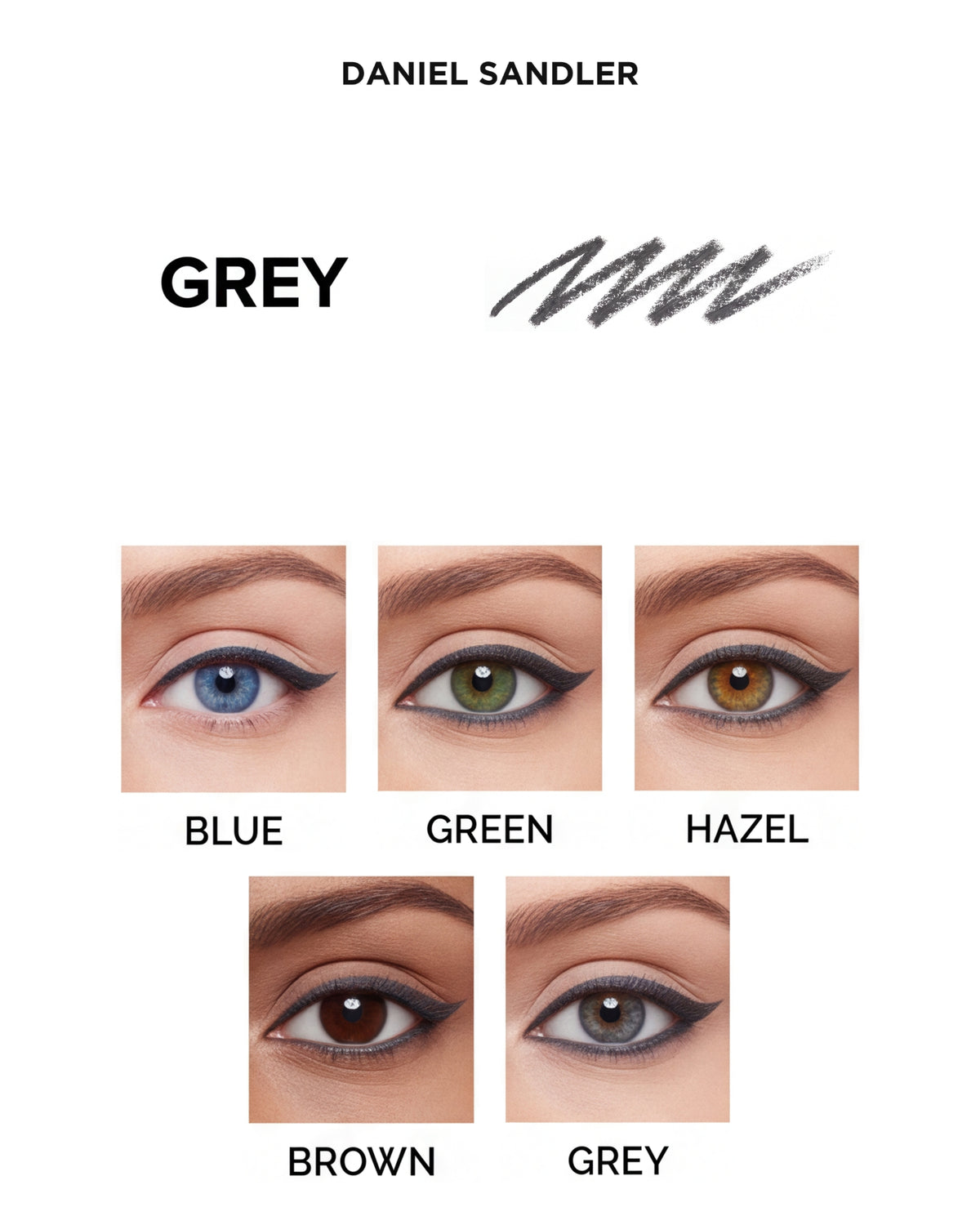 Daniel Sandler Long Lasting Waterproof Eyeliner Pencil - Grey