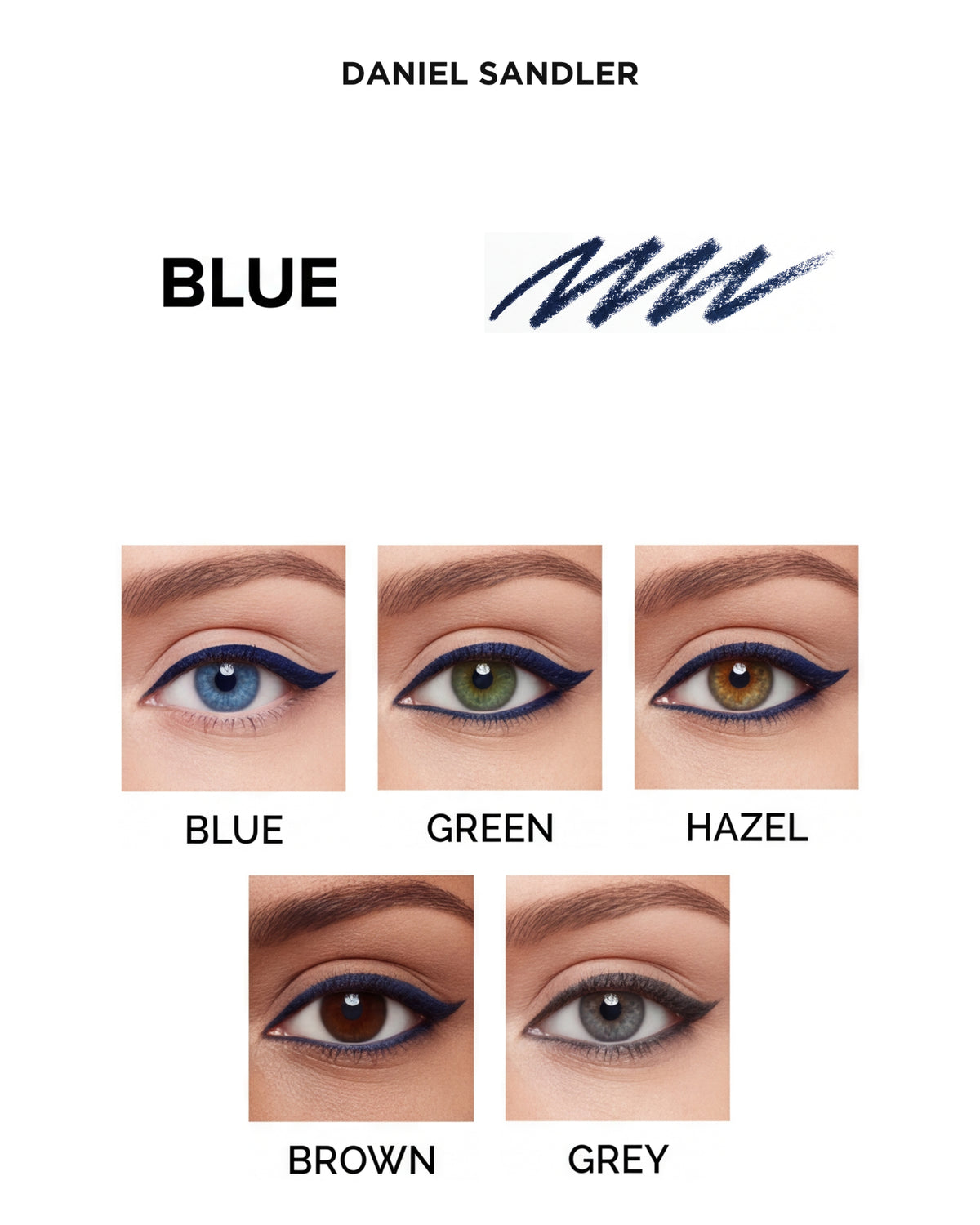Daniel Sandler Long Lasting Waterproof Eyeliner Pencil - Blue