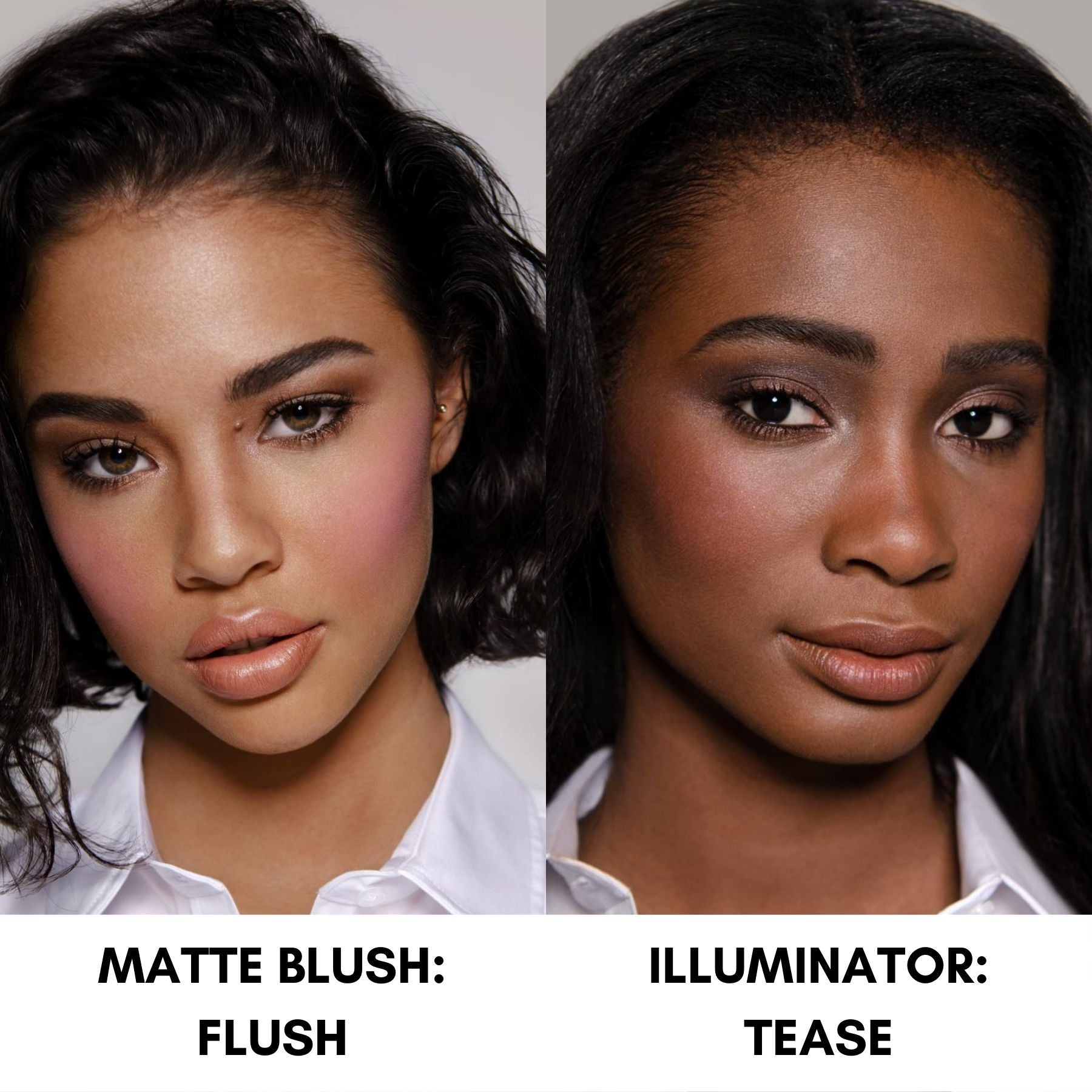 Watercolour Liquid Illuminator & Blush Duo - Flush & Tease Models