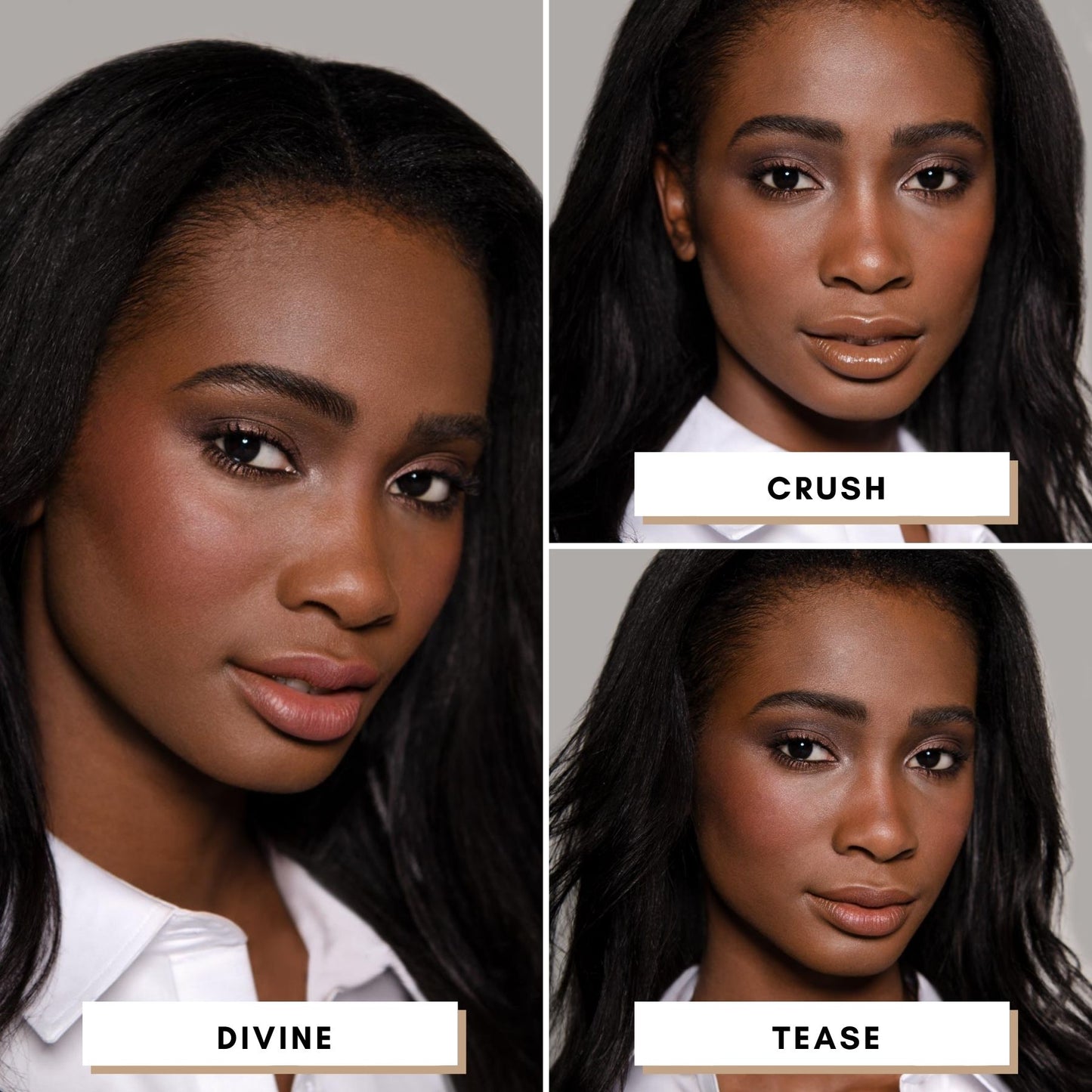 Daniel Sandler Watercolour Liquid Starter Set For Black Skins - Divine, Crush, Tease On Skin