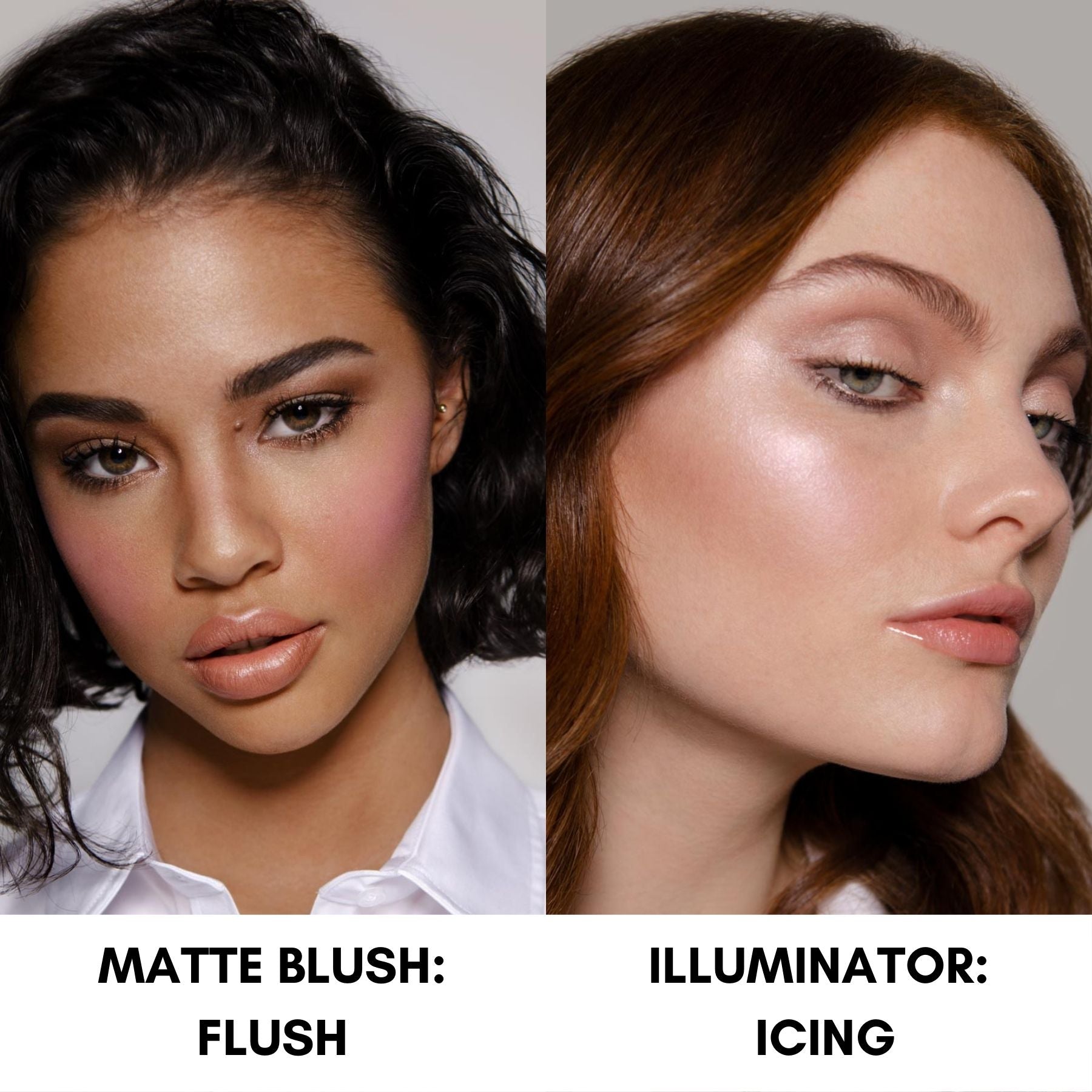 Watercolour Liquid Illuminator & Blush Duo - Flush & Icing Models