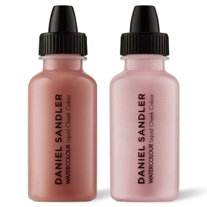 Daniel Sandler Watercolour Liquid Matte Blush & Illuminator Duo - Caress & Icing